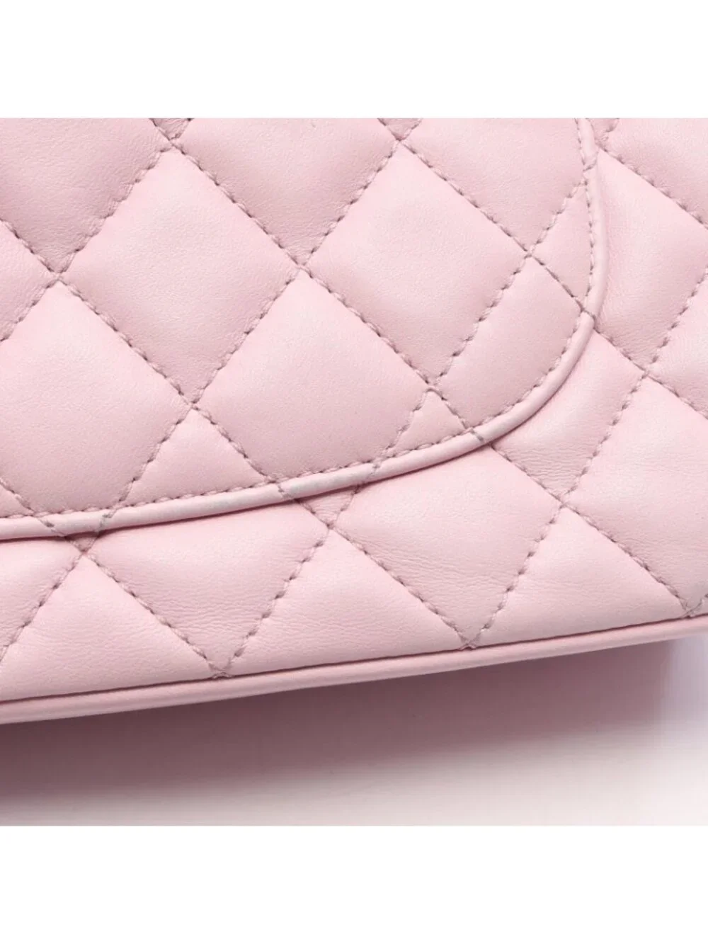 Chanel Shoulder Bag Quilted Single Flap Light Pink Lambskin Chain